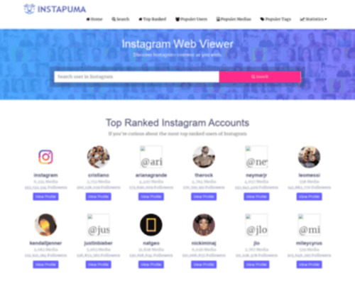 Instapuma.com | Instagram Web Viewer at 